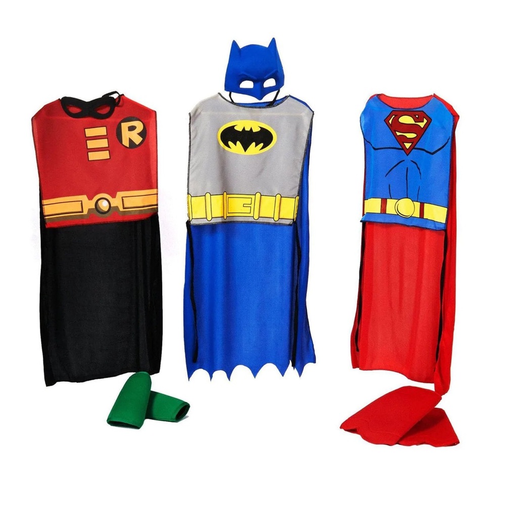 Kids 3 Piece DC SUPERHERO Dress Up Set